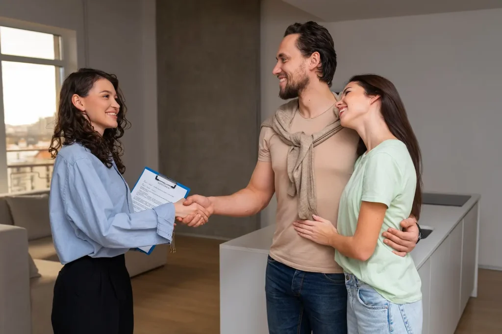 ensure buyers agency medium shot real estate agent showing house